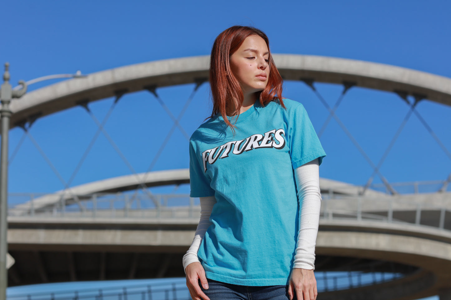 Futures Chest Logo T-Shirt (Sapphire)