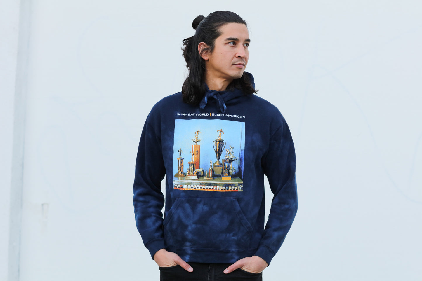 Bleed American Pullover Hoodie (Crystal Navy Dye)