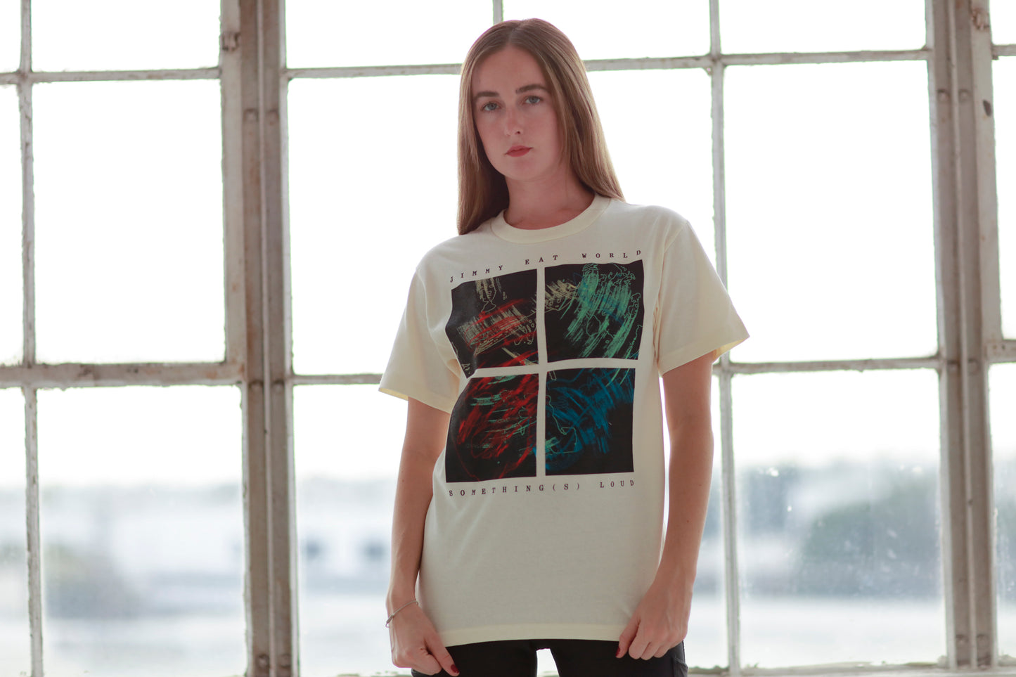 Something(s) Loud Quad Logo T-Shirt (Cream)