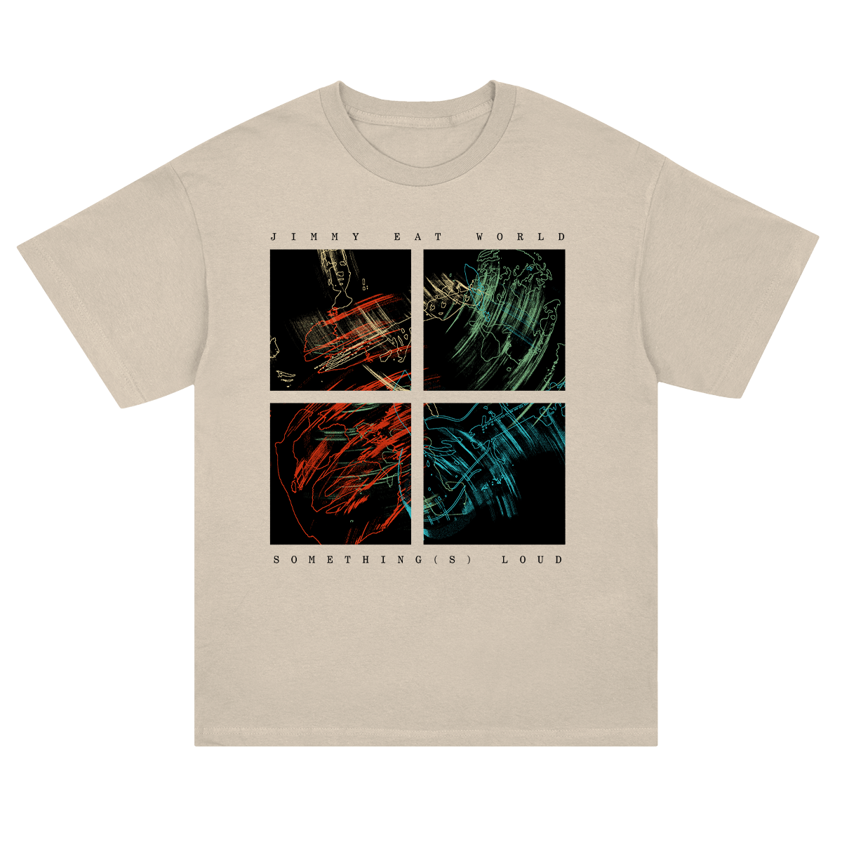 Something(s) Loud Quad Logo T-Shirt (Cream)