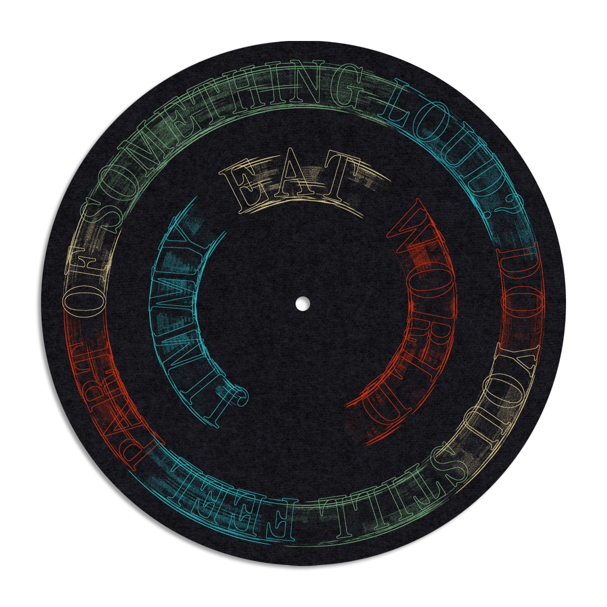 Something(s) Loud 12" Slipmat (Black)