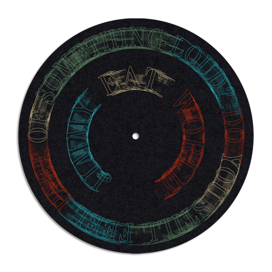 Something(s) Loud 12" Slipmat (Black)